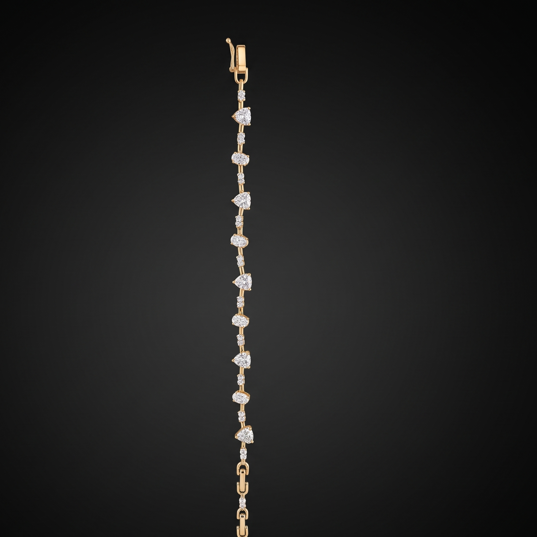 Station-Style Cubic Zirconia Line Bracelet